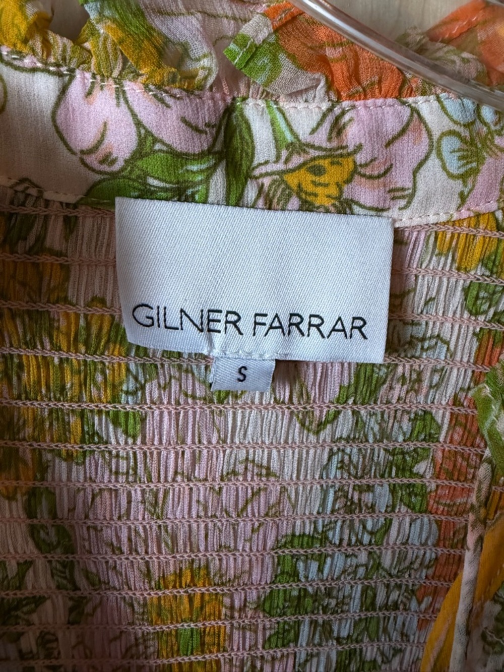 Gilner Farrar Floral Smocked Midi Dress – Size Small - Picture 3 of 8